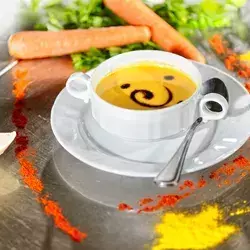Vorspeisensuppe im Wellnesshotel Rothfuss in Bad Wildbad