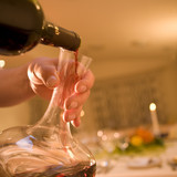 Weinkaraffe im Restaurant des Wellnesshotels Rothfuss in Bad Wildbad