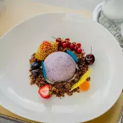 Dessert im Restaurant Sommerbergblick des Wellnesshotel Rothfuss Bad Wildbad im Schwarzwald