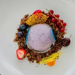 Dessert im Restaurant Sommerbergblick des Wellnesshotel Rothfuss Bad Wildbad im Schwarzwald