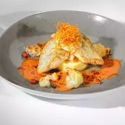 Fischgericht im Restaurant Sommerbergblick im Wellnesshotel Rothfuss in Bad Wildbad